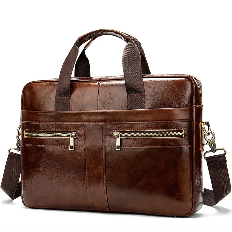 West Louis Genuine Leather Briefcase
