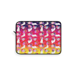 Yellow to Pink Cats Laptop Sleeve